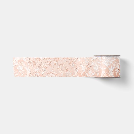 Roze Gouden Damast Lint (Voorkant)