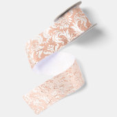 Roze Gouden Damast Lint (Achterkant)