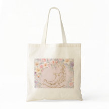 Roze Gouden Elegante Wieg Baby Dagelijkse Tote Tas