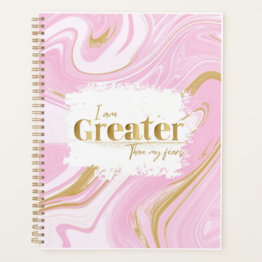 Roze & Gouden Esthetische Bevestigingsplanner Planner (Voorkant)