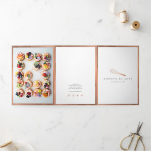 Roze Gouden Gardeer Bakkerij Catering Menu Brochur