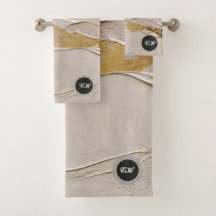 Roze Gouden Gestucte Pleister Abstract
