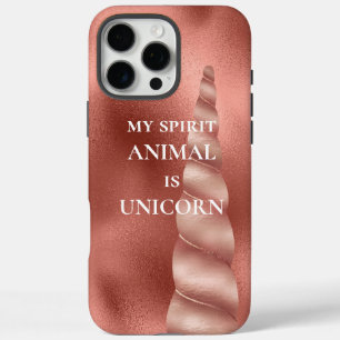 Roze Gouden Glam Eenhoorn iPhone 16 Pro Max Hoesje