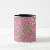 Roze Gouden Glam Glitter Luipaard Mok (Midden)