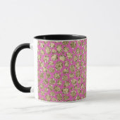 Roze Gouden Glam Glitter Luipaard Mok (Links)