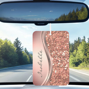 Roze Gouden Glam Glitters Persoonlijke Metaal Luchtverfrisser