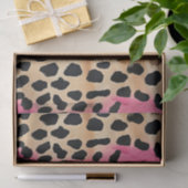 Roze Gouden Glam Luipaard Print Abstract Tissuepapier (Geschenk)