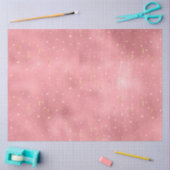 Roze Gouden Glam Waterverf Liefdesharten Tissuepapier (Craft)