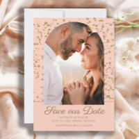 Roze Gouden Glitter Boog Koepel Foto Bruiloft