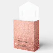 Roze Gouden Glitter Bruiloftsfeest Bedankdoosjes (Geopend)