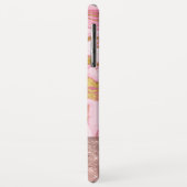 Roze Gouden Glitter en Sparkle Marble Case-Mate iPhone Case (Achterkant/links)