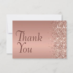 Roze Gouden Glitter Gevoel Bat Mitzwa Bedankt