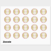 Roze Gouden Glitter Lichaamsboter Labels (Vel)