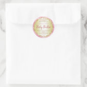 Roze Gouden Glitter Lichaamsboter Labels (Tas)