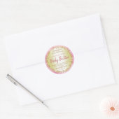 Roze Gouden Glitter Lichaamsboter Labels (Envelop)