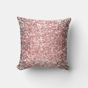 Roze Gouden Glitter Lichtjes Meisjes Glitterig Fon Kussen