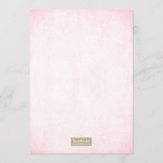 Roze & Gouden Glitter Look Menu (Achterkant)