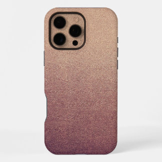 Roze Gouden Glitter Zand Visuele Textuur Ombre Lic iPhone 16 Pro Max Hoesje