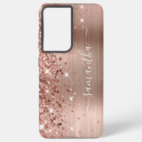 Roze Gouden Glitterige Folie Meisjesachtige Handte