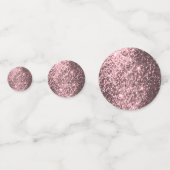 Roze Gouden Glitters Confetti (Voorkanten)