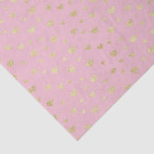 Roze gouden harten (Design 70 Roze reeks) Tissuepapier (Detail)