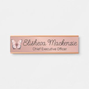 Roze Gouden Kantoor Deur Bord Bordjes Naambord