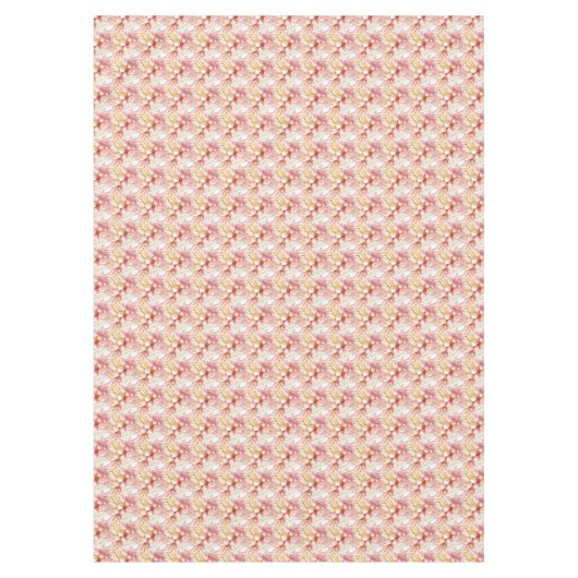 Roze Gouden Kerstmis Merry Pattern#17 ID1009 Tafelkleed (Voorkant)