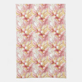 Roze Gouden Kerstmis Merry Pattern#17 ID1009 Theedoek (Verticaal)