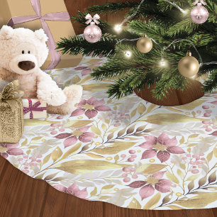 Roze Gouden Kerstmispatroon#21 ID1009 Kerstboom Rok