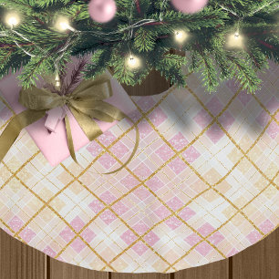 Roze Gouden Kerstmispatroon#28 ID1009 Kerstboom Rok