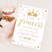 Roze Gouden Kleine Prinses Baby Shower Uitnodiging