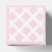 Roze Gouden Kruis Gepersonaliseerde Baby Meisje Do Bedankdoosjes (Bovenkant)