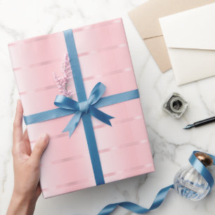 Roze Gouden Lint Bruidsuitnodiging Cadeaupapier