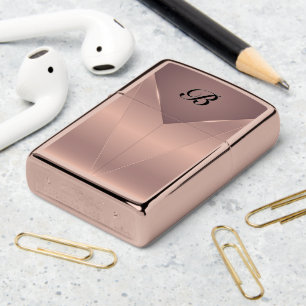 Roze gouden metalen geometrisch ontwerp