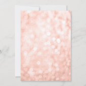 Roze Gouden Nep Glitter Lichtjes 30e Verjaardag Kaart (Achterkant)