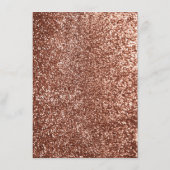 Roze Gouden Pompoen Bruiloft Details Informatie Informatiekaartje (Achterkant)