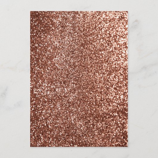 Roze Gouden Pompoen Bruiloft Details Informatie Informatiekaartje (Achterkant)