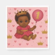Roze & Gouden Prinses Verjaardag Baby Meisje