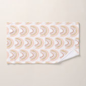 Roze & Gouden Regenboog Elegant Boho Patroon Bad Handdoek (Handdoek)
