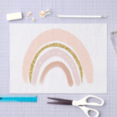 Roze & Gouden Regenboog Elegante Boho Tissuepapier (Craft)