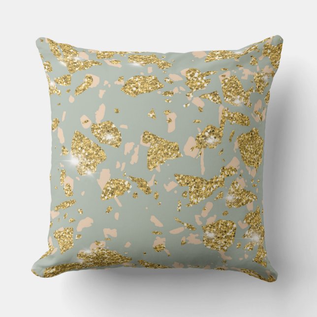 Roze gouden Sierkussen (Voorkant)