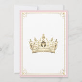 Roze Gouden Sneaker Bal Verjaardagsfeestje Kaart (Achterkant)