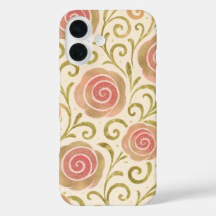 Roze & Gouden Sprookjesboek Prinsessenrozen iPhone 16 Hoesje