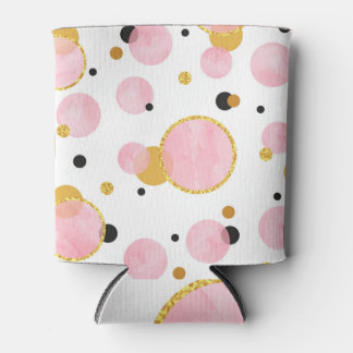 Roze gouden Stippen, geometrische Vintage. Blikjeskoeler