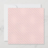 Roze Gouden Stoel Princess Pearl Tutu Baby shower Kaart (Achterkant)