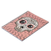 Roze & Gouden Suiker Skull Whimsical Schattig Notitieboek (Linkerzijde)
