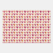 Roze & Gouden Trio Inpakpapier Vel (Voorkant 2)