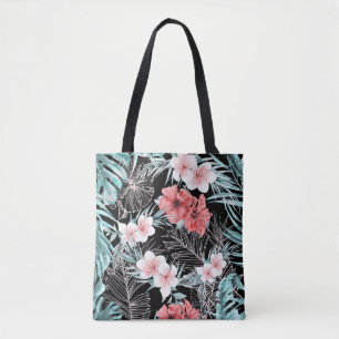 Roze Gouden Tropische Botanische Aloha Ananas Chic Draagtas