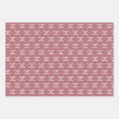 Roze gouden verjaardags naam script inpakpapier vel (Voorkant 2)