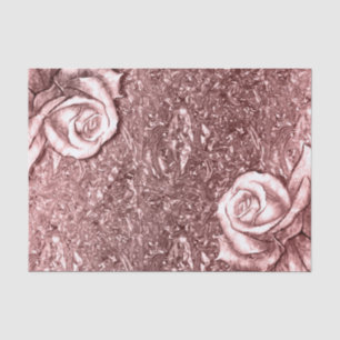 Roze Gouden Vloeibare Chroom Metallic Bloemenge Gl Tissuepapier